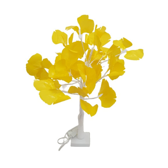 Pomisor decorativ de Craciun Hozro®, Veioza tip copacel cu Trandafiri, 36 LED-uri, Inaltime 40 cm, Alb HOZRO
