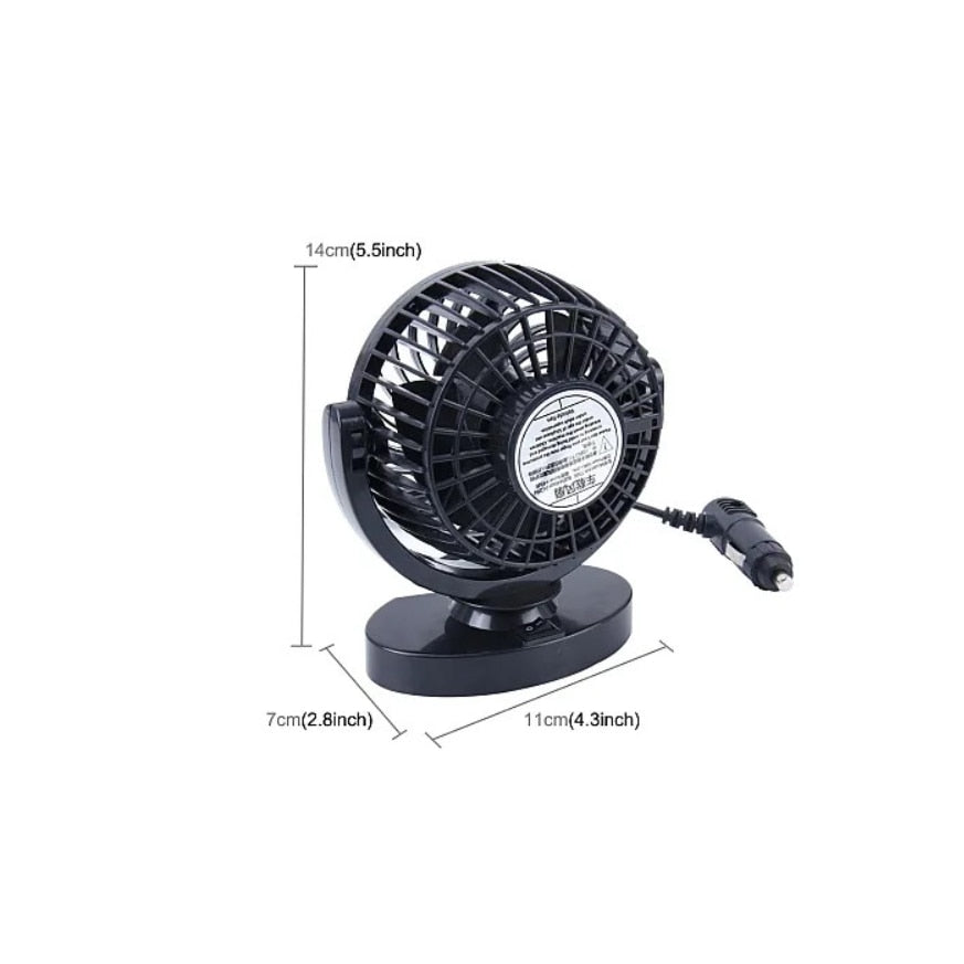 Ventilator Auto 12V rotatie 360 grade, HOZRO, alimentare bricheta auto HOZRO