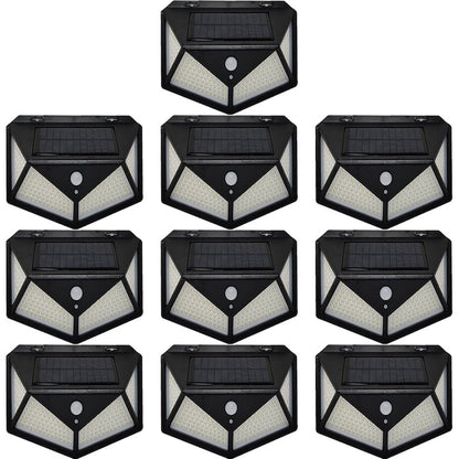 Lampă Solară cu 180 LED-uri HOZRO, Iluminare Puternică, Încărcare Solară, Senzor de Mișcare, Rezistentă la Intemperii HOZRO