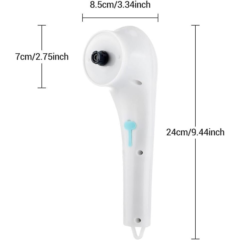 Perie electrica de curatare HOZRO, 5 capete interschimbabile, design ergonomic, functionare fara fir, unelte de curatare pentru bucatarie, baie, podele, alb BESTSELLS