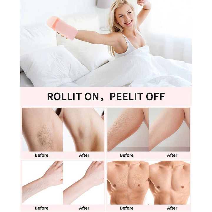 🎁 Pachet Promoțional Epilare Profesională HOZRO® – Încălzitor Ceară Pro-Wax Silicon + Set 100 Benzi Epilat HOZRO