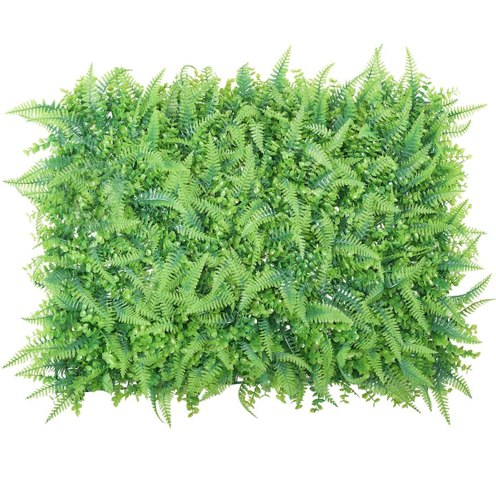 🌿 Panou Decorativ Premium Hozro – Gazon Artificial Iarba cu Ferigi, 60x40 cm HOZRO