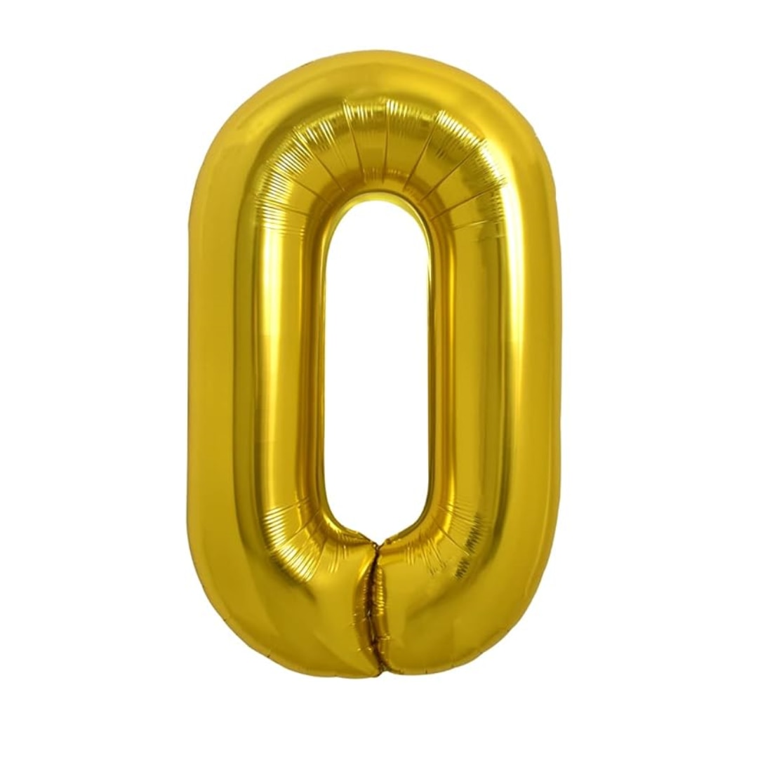 Balon folie HOZRO, gold, in forma de litera O BESTSELLS