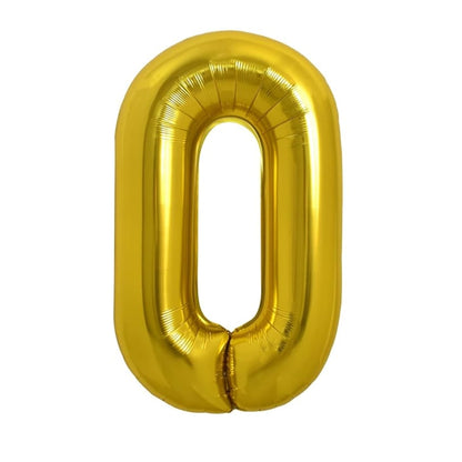 Balon folie HOZRO, gold, in forma de litera O BESTSELLS