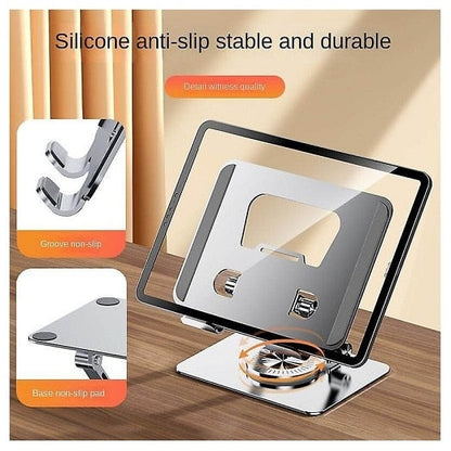 Suport Tabletă HOZRO, cu Bază Rotativă 360°, Reglabil, Compatibil cu iPad Pro / Air / Mini și Alte Tablete HOZRO