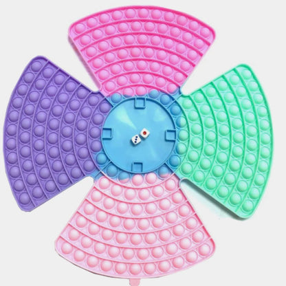 Joc Interactiv Senzorial HOZRO, Pop It cu 2 Zaruri, Dimensiune Mare 38×38 cm – Jucarie Antistres Multicolora, Educativa si Amuzanta pentru Copii si Adulti HOZRO