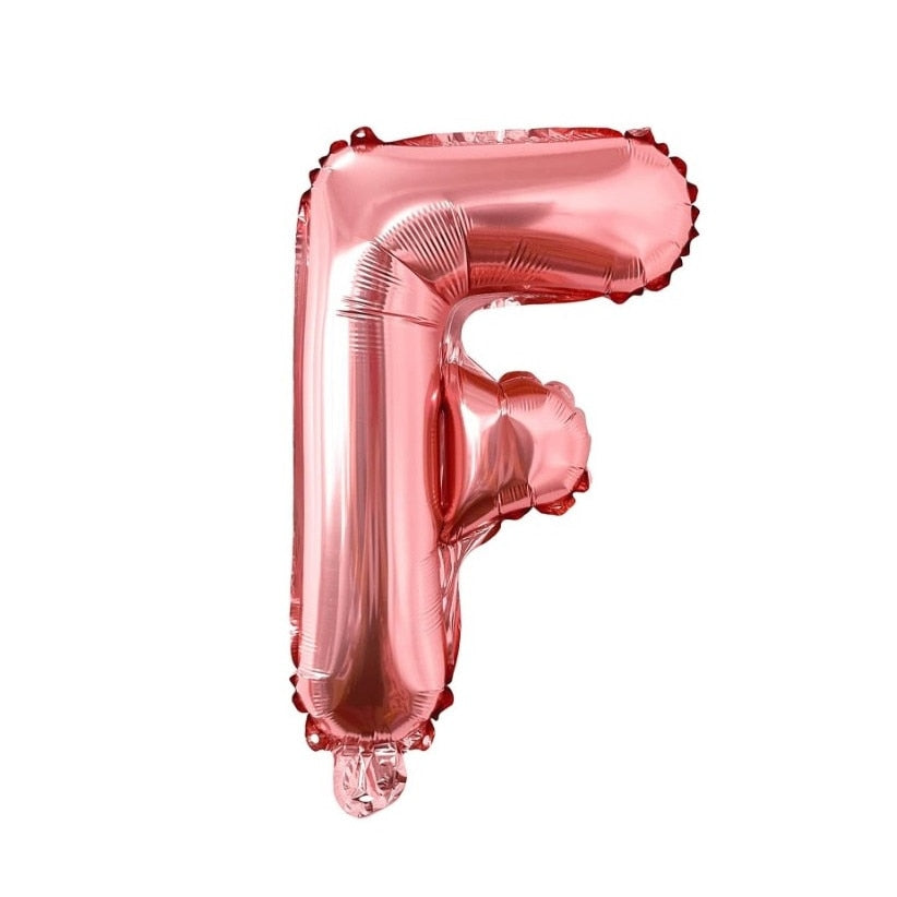 Balon folie HOZRO, diverse culori, in forma de litera F, 40 cm BESTSELLS