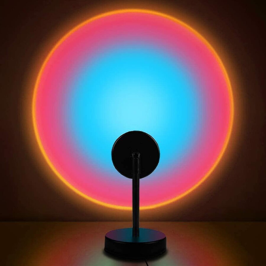 PACHET PETRECERE Halloween - Lampa ambientala Apus de Soare RGB, HOZRO, efecte de lumini + Perdea petrecere + 60 Baloane Cu confetii BESTSELLS