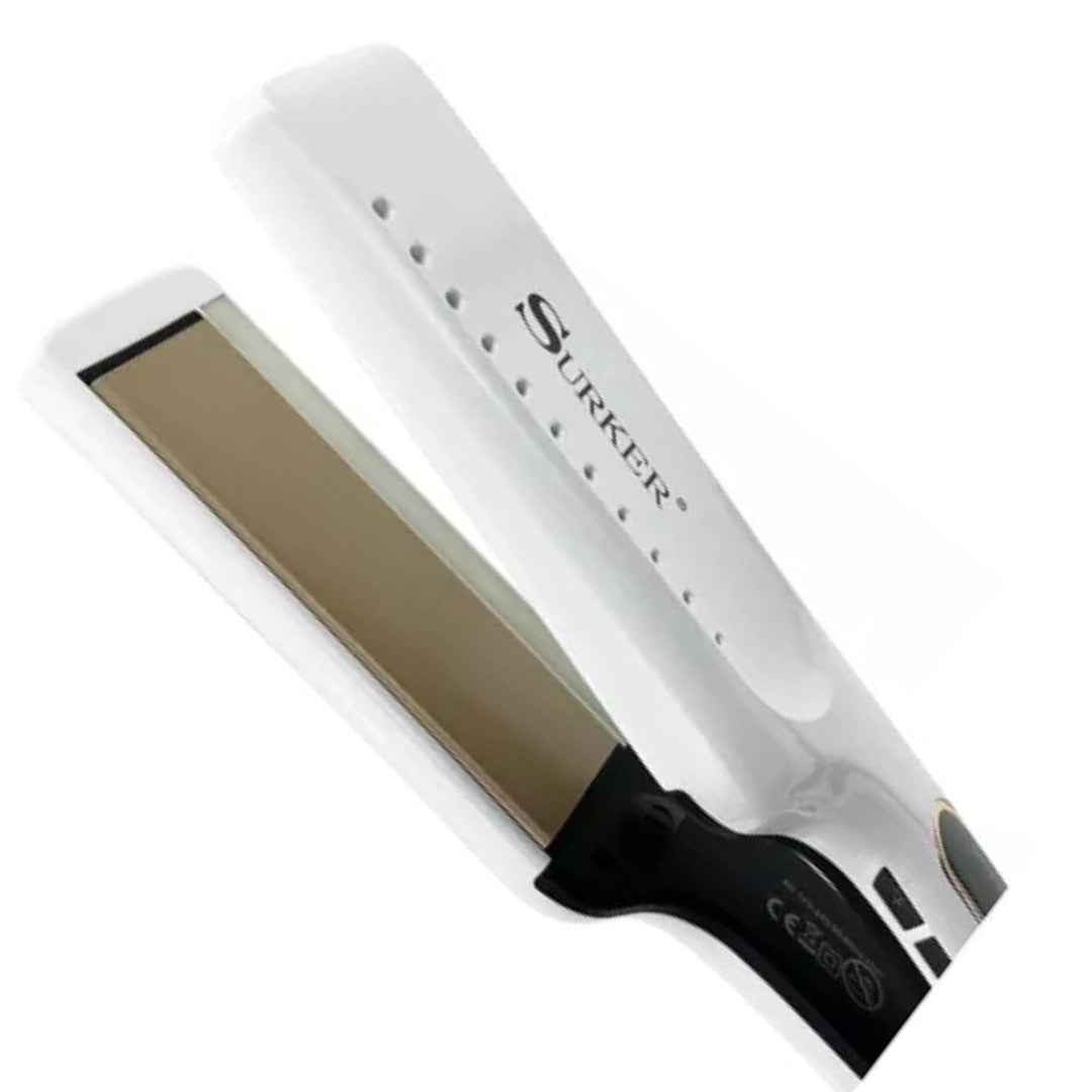 Placa pentru indreptat parul, HOZRO SK-2373, control setare temperatura pana la 230 C, placi ceramice, afisaj inteligent, display LED, putere 45W, alimentare la retea, cablu alimentare 360, Alb BESTSELLS