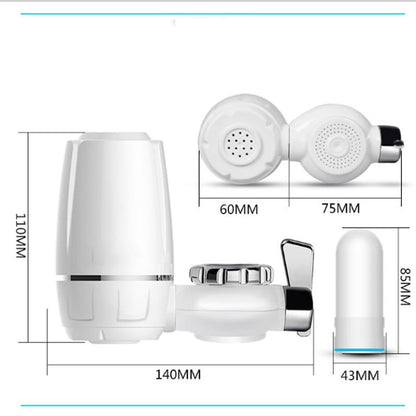 Filtru de apă pentru robinet HOZRO, din plastic, sistem de filtrare eficient pentru reducerea impurităților, clorului și mirosurilor neplăcute, montare rapidă fără unelte, design compact și durabil, ideal pentru îmbunătățirea gustului apei potabile HOZRO