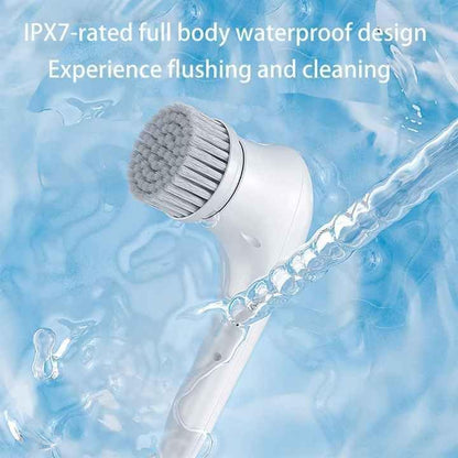 Perie electrica de curatare HOZRO, 5 capete interschimbabile, design ergonomic, functionare fara fir, unelte de curatare pentru bucatarie, baie, podele, alb BESTSELLS