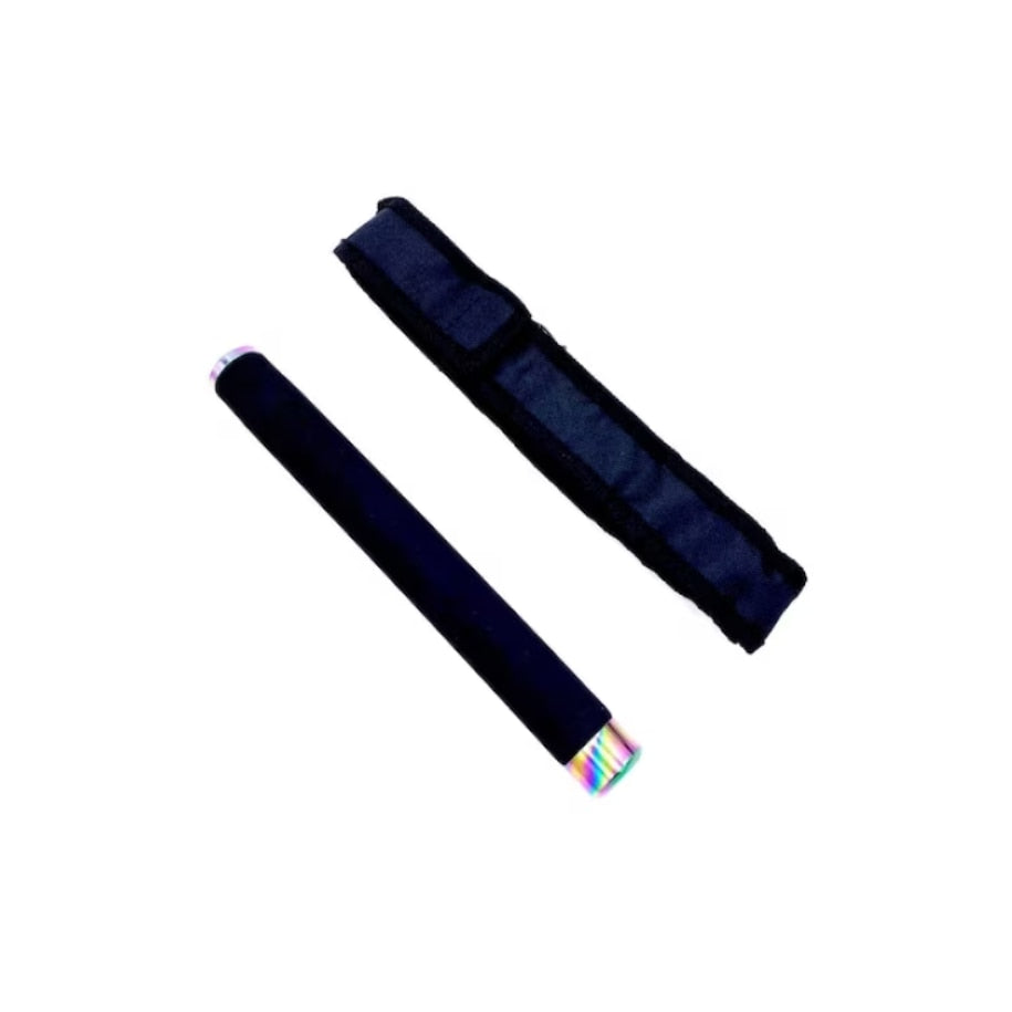 Baston telescopic Hozro® din otel inoxidabil cu 3 Elementi cu maner antialunecare si mecanism extensibil design compact si rezistent Fade HOZRO