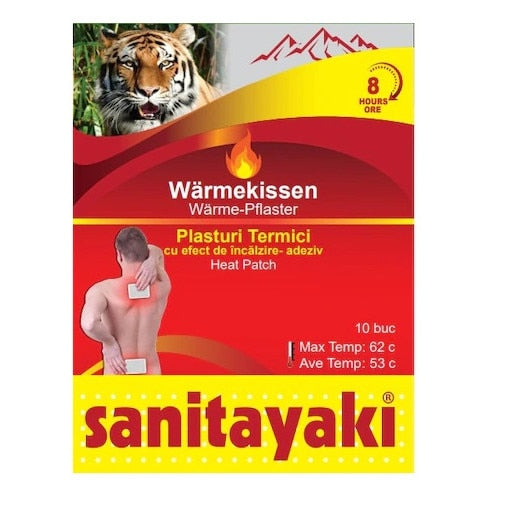 Plasturi Hozro Termici cu Efect de Încălzire Sanitayaki (10 bucăți) HOZRO