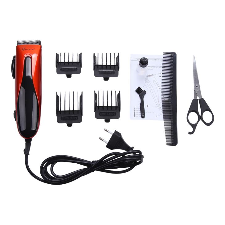 Aparat de tuns HOZRO alimentat la priza, lame din otel, silentios, 4 piepteni de fixare 3, 6, 9, 12mm BESTSELLS