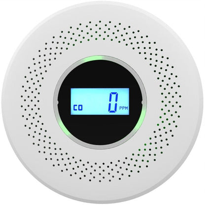 Senzor Hozro de fum si detector de gaz CO monoxid de carbon, alarma 85dB, display LCD, baterie 3xAA HOZRO
