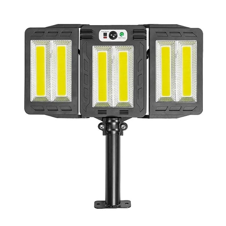Lampă Solară de Perete HOZRO, Stradală, LED, cu Senzor de Mișcare, Model W786-2COB HOZRO