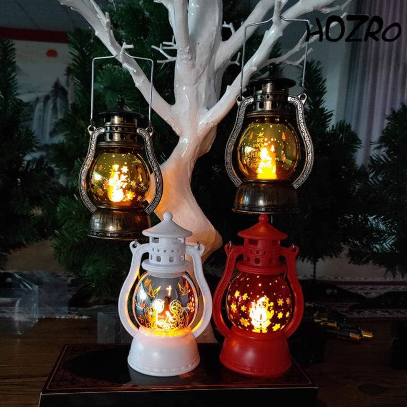 Felinar Decorativ HOZRO, cu Lumina LED Calda, 10 cm, Rosu, Model 117-85 – Design Elegant, Perfect pentru Decor de Interior si Exterior, Baterii Incluse HOZRO