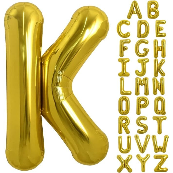 Balon folie HOZRO, gold, in forma de litera K, 40 cm BESTSELLS