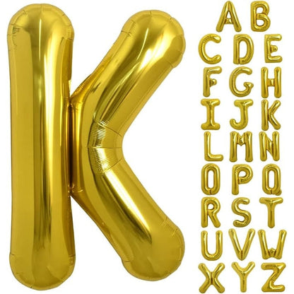 Balon folie HOZRO, gold, in forma de litera K, 40 cm BESTSELLS