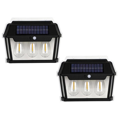 Lampă Solară HOZRO, Model KT 666-3W cu 3 Becuri LED – Iluminat Exterior Economic și Eficient, Încărcare Solară, Ideală pentru Curte, Grădină sau Camping HOZRO