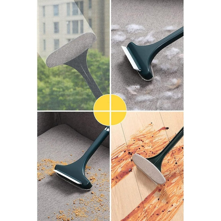 Stergator de geamuri 2 in 1 pentru ferestre interioare si exterioare, Gresie, Faianta, Geam Cabina Dus, Hozro® HOZRO