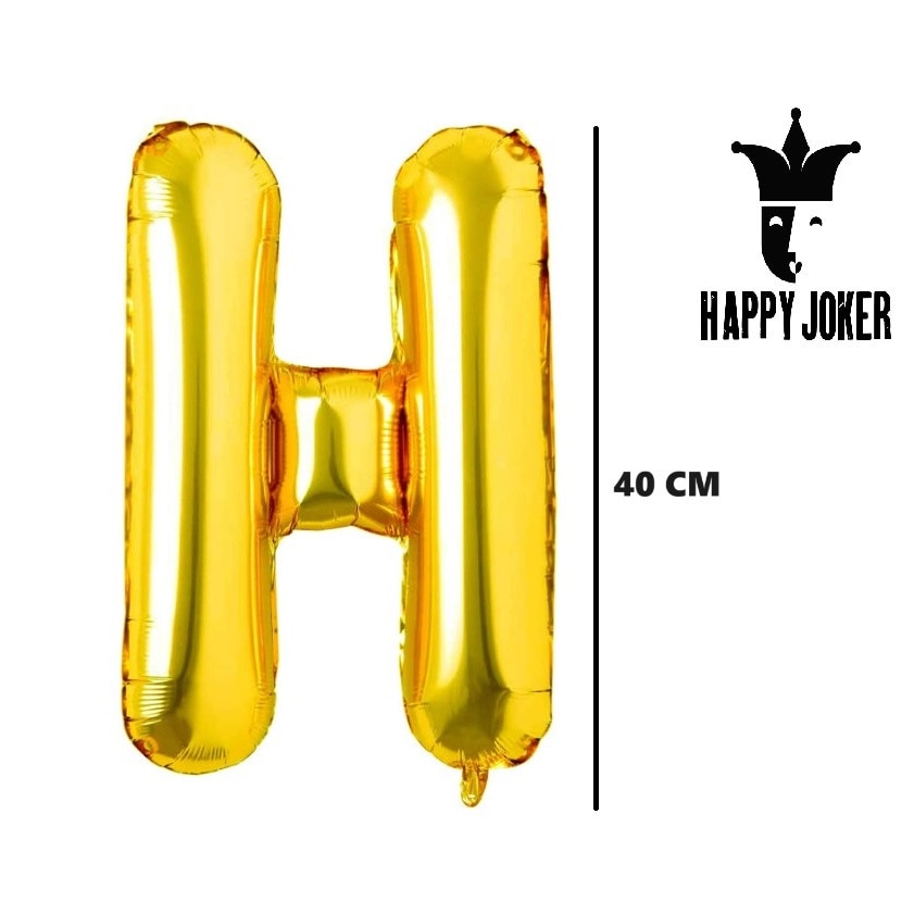 Balon folie HOZRO, gold, in forma de litera H BESTSELLS