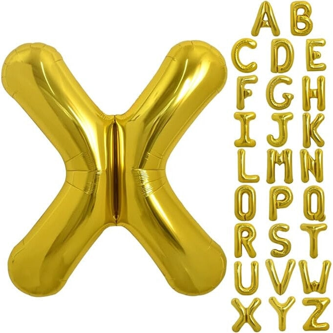 Balon folie HOZRO, gold, in forma de litera X BESTSELLS