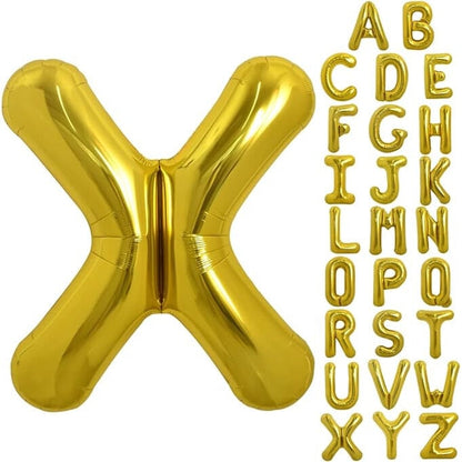 Balon folie HOZRO, gold, in forma de litera X BESTSELLS