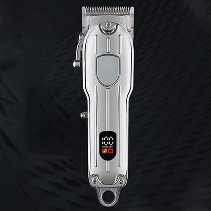 Masina de tuns profesionala HOZRO GM-6716, carcasa metalica, cu afisaj, cu acumulator si 4 piepteni BESTSELLS