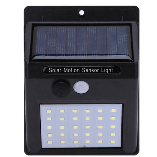 Lampă Solară HOZRO, 30 LEDURI, Senzor de Mișcare, Protecție IP65, Rezistentă la Apă și Intemperii – Iluminat Exterior Eficient pentru Curte, Grădină, Terasă sau Aleii HOZRO