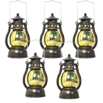 Felinar Decorativ HOZRO, cu Lumină LED Caldă, 10 cm, Culoare Auriu, Model 117-85 – Design Elegant, Perfect pentru Decor de Interior și Exterior, Baterii Incluse HOZRO