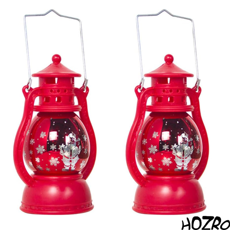 Felinar Decorativ HOZRO, cu Lumina LED Calda, 10 cm, Rosu, Model 117-85 – Design Elegant, Perfect pentru Decor de Interior si Exterior, Baterii Incluse HOZRO