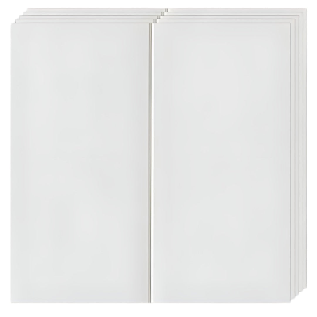 Tapet 3D autoadeziv HOZRO, Model Placa Dubla, perete/tavan, waterproof, usor de montat, design modern, 70x70 cm, albTAPET 14 HOZRO