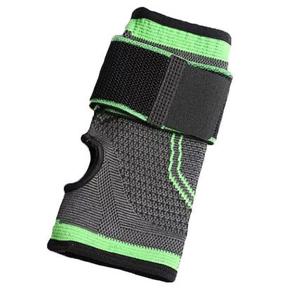 Orteza Hozro Pentru Incheietura Mana, Elastica, Ideala Pentru Activitati Sportive si Casnice, Tricot Respirabil, Banda Velcro, Negru / Verde, Marime Universala HOZRO