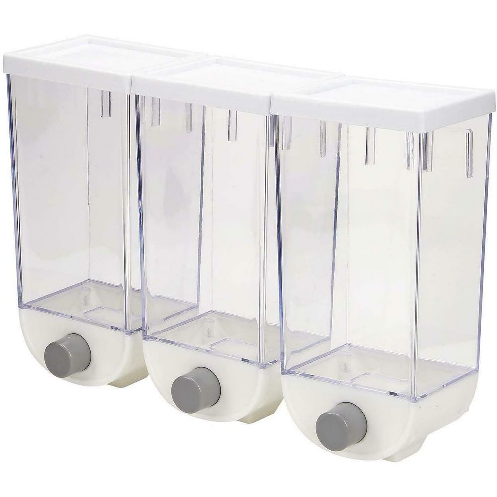 📢 Dozator Dispenser HOZRO, pentru Cereale și Boabe – Alb, 1 KG | Organizare și Prospețime în Bucătăria Ta! HOZRO