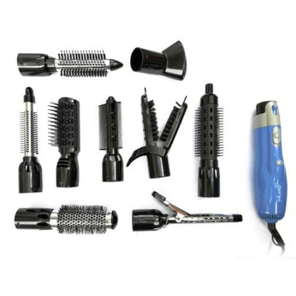 Perie pentru Par Electrica HOZRO, Putere 1000W, 2 Trepte de Viteza, 2 Trepte de Temperatura 9 IN 1, Albastru BESTSELLS