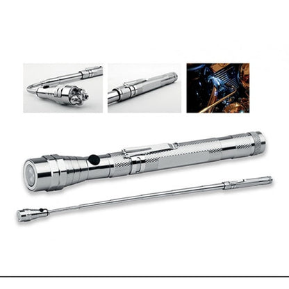 Lanternă Telescopică Magnetică Hozro – LED, Cap Flexibil 360°, Extensibilă, pentru Inspecție și Recuperarea Obiectelor Metalice HOZRO