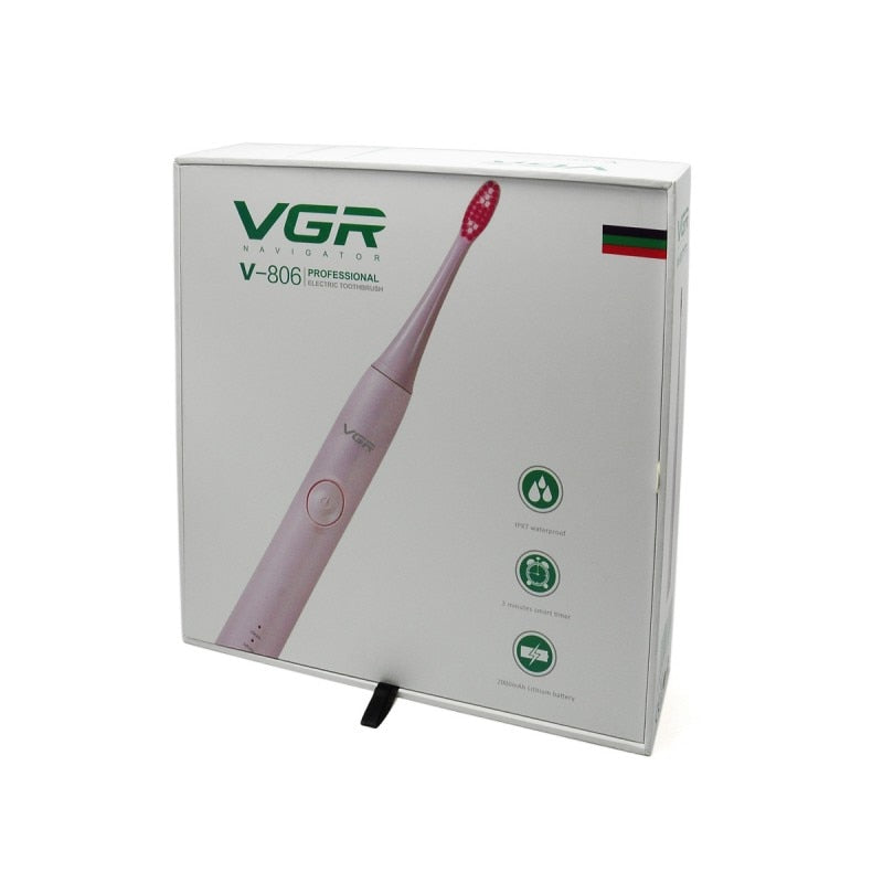 🌸 Periuță de Dinți Electrică Profesională HOZRO V-806, Roz – Zâmbet Strălucitor și Îngrijire Premium, timp de 30 de zile cu o singură încărcare! HOZRO