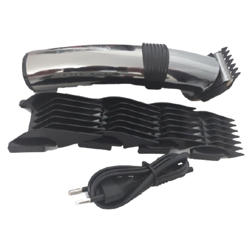 Masina de tuns HOZRO profesionala cu acumulator, 4 piepteni de 8, 12, 16, 20mm, argintiu BESTSELLS