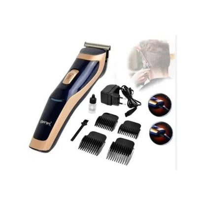 Masina de tuns HOZRO profesionala Gemei GM-6005, lame din otel inoxidabil,reincarcabil, ergonomic, set complet cu 4 capete interschimbabile BESTSELLS