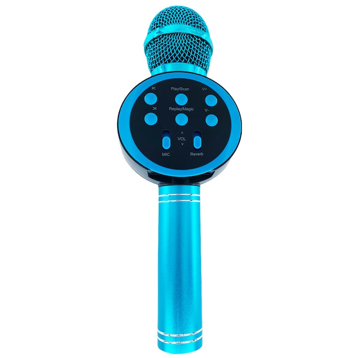 Microfon karaoke Disco V-11 Hozro, fara fir, cu Radio si Recorder, wireless sistem, profesional cu boxe si Bluetooth 4.1 HOZRO