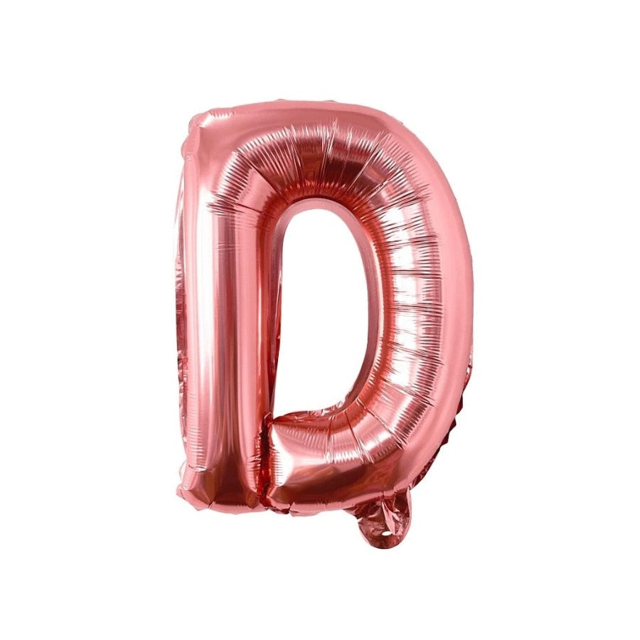 Balon folie HOZRO, diverse culori, in forma de litera D, 40 cm BESTSELLS