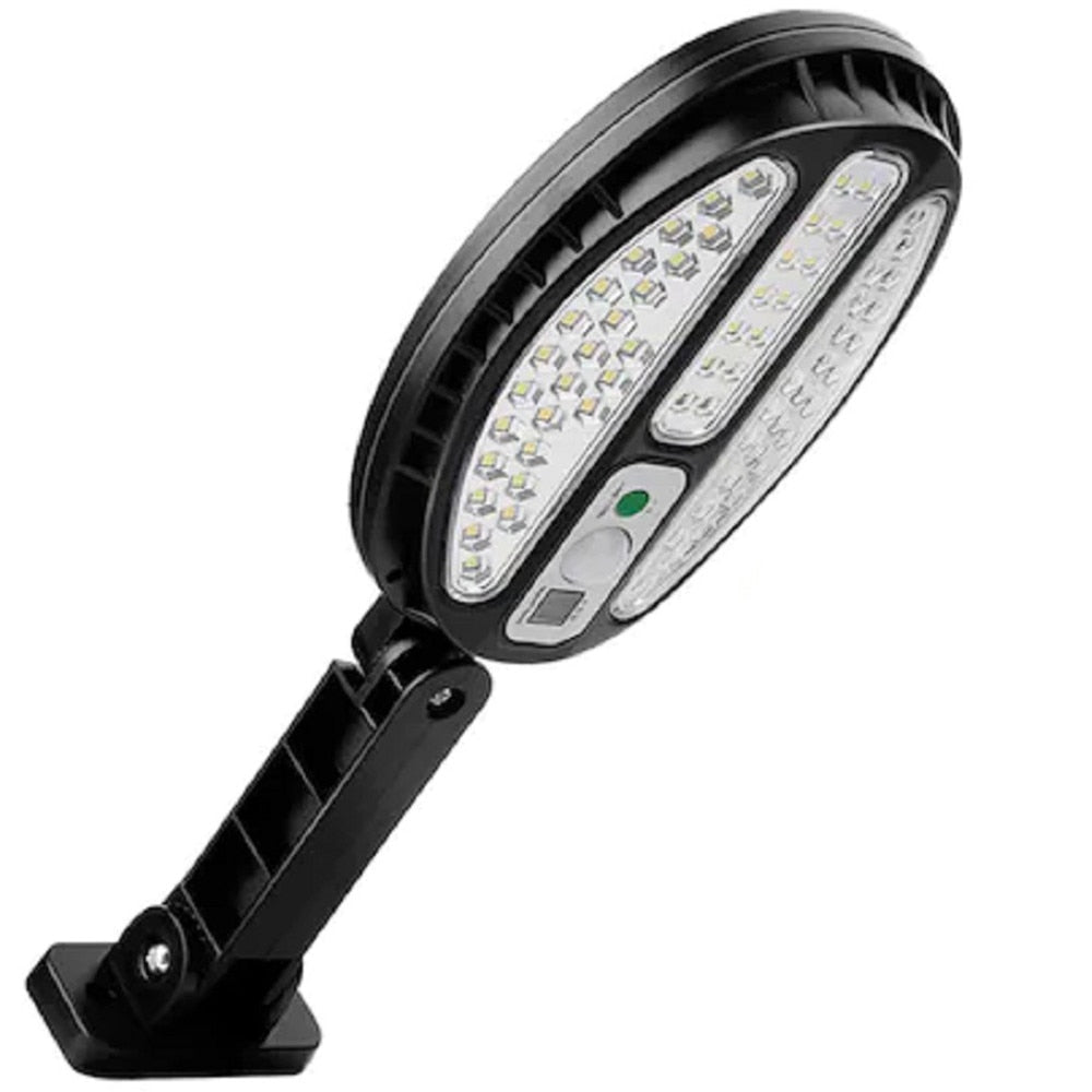 Lampa HOZRO, cu incarcare solara si telecomanda, senzor de miscare si lumina, 3 moduri de iluminare, stare de veghe, 96 LED, HB-8188A/B HOZRO