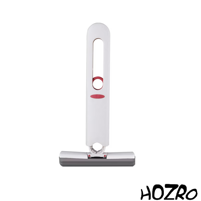 Mop Mini Portabil HOZRO, Tip Squeeze – Perie de Curățare Multifuncțională cu Burete Aborbant, Ușor de Folosit pentru Birou, Baie, Mașină, Geamuri și Diverse Suprafețe HOZRO