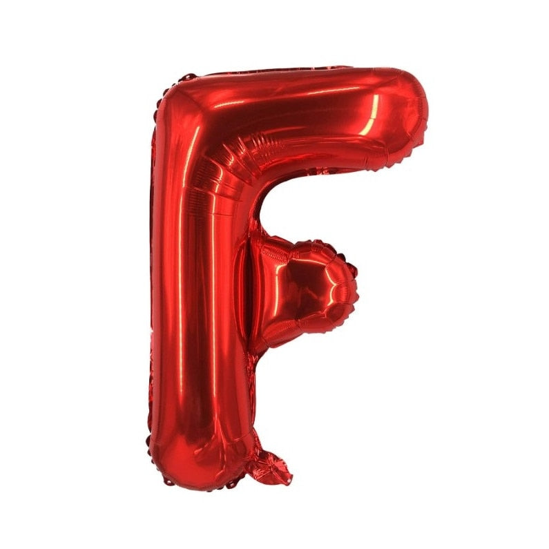 Balon folie HOZRO, diverse culori, in forma de litera F, 40 cm BESTSELLS