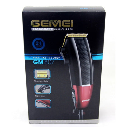 Aparat profesional de tuns HOZRO GM 807, 9 piese, alimentat la priza, lame din otel, silentios, 4 piepteni de fixare BESTSELLS