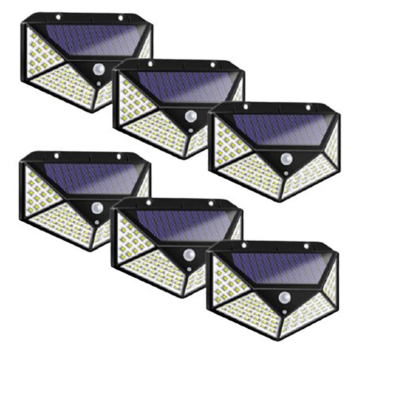 Lampa Solara HOZRO, SH 100, 100 LED-uri, Iluminare de 1000 Lumen, Senzor de Miscare si Lumina, Baterie Reincarcabila 2200mAh, Design Modern, Negru HOZRO