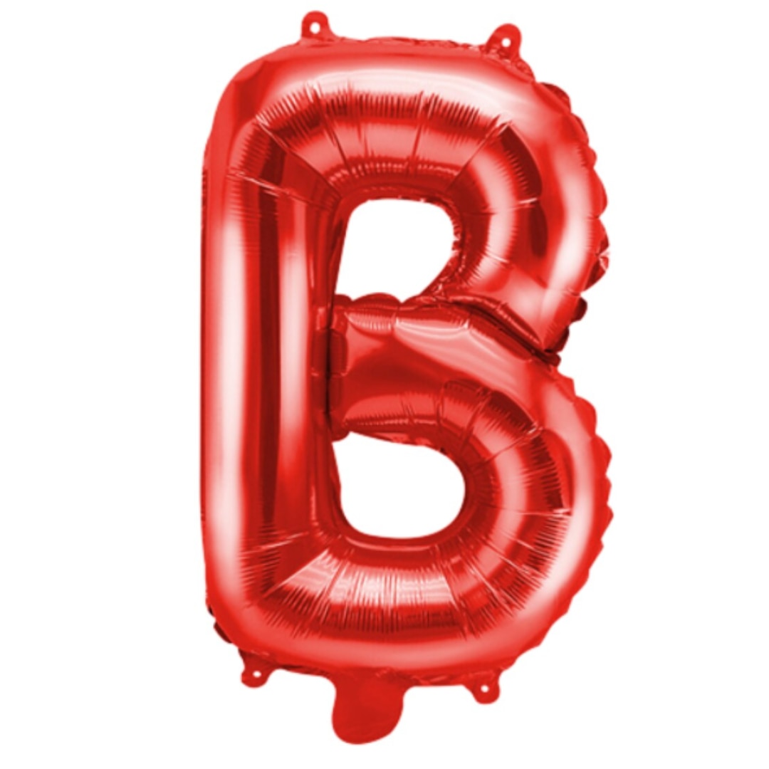 Balon folie HOZRO, diverse culori, in forma de litera B , 40 cm BESTSELLS