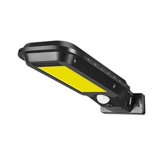 Lampă stradala solara T-100B HOZRO, senzor de miscare, rezistenta la apa, Negru, buton ON/OFF, cu Senzor de Mișcare – Montare pe Perete, Iluminat Exterior Puternic și Eficient HOZRO