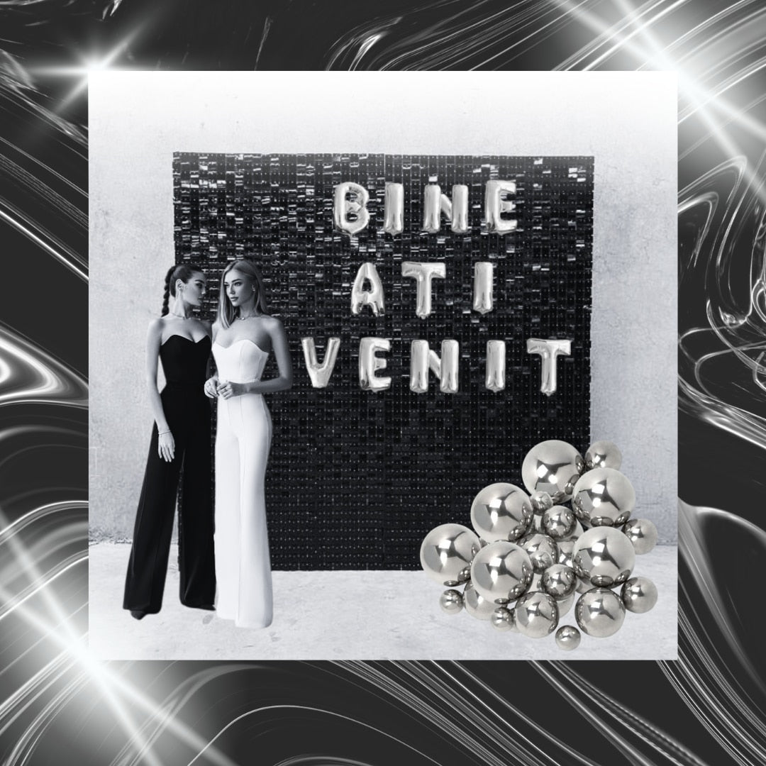 Set Baloane HOZRO, din Folie „Bine Ați Venit” – Decor Petrecere, Baby Shower, Botez, Aniversări sau Evenimente Speciale HOZRO